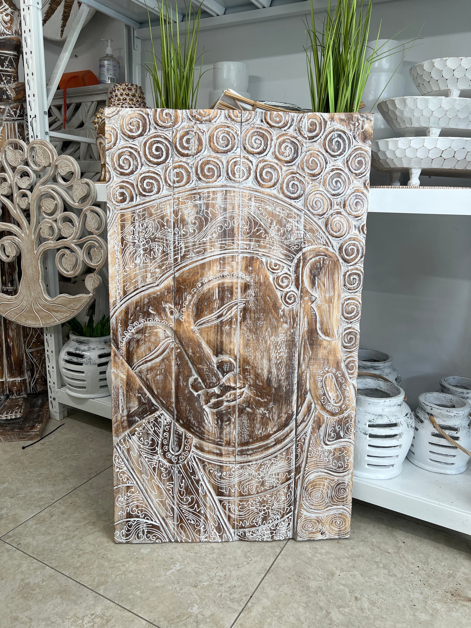 Wooden Buddha Carving