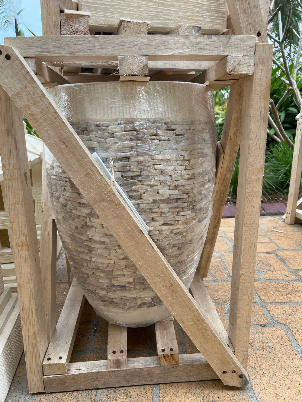 Tall Stone Pot