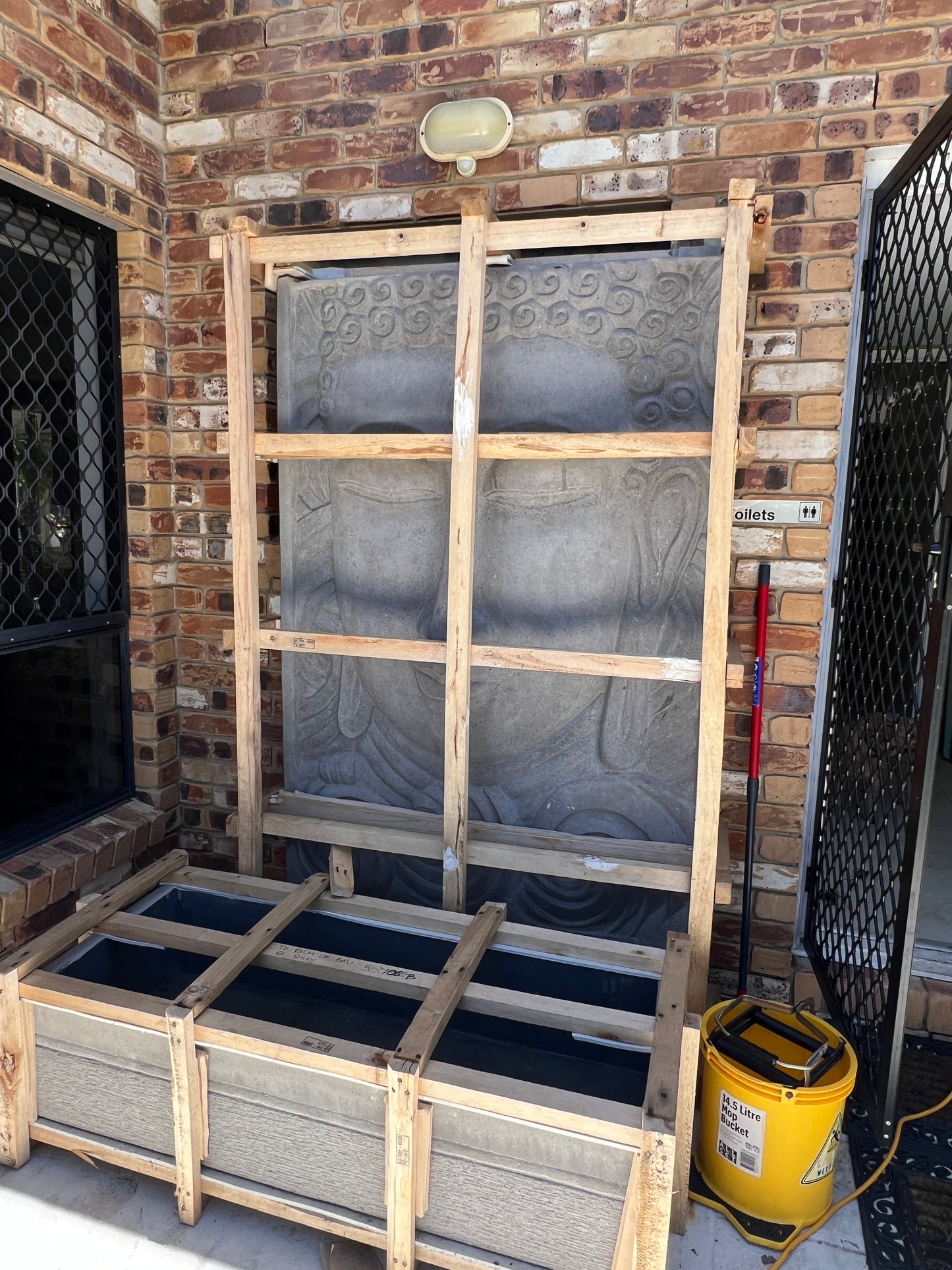 Extra Large Concrete Buddha Water Feature