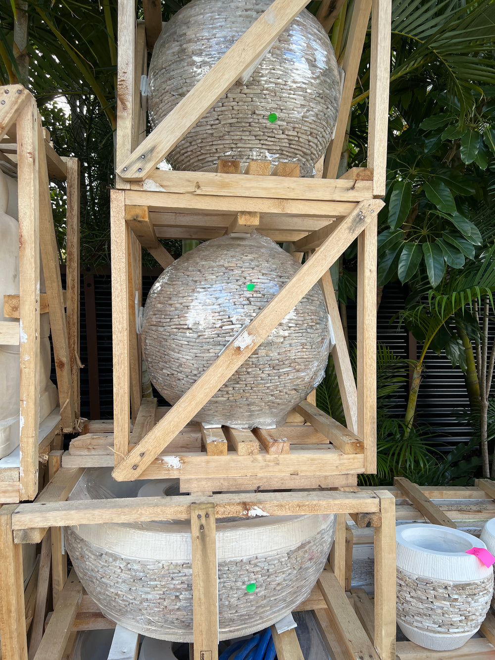 Stone Sphere Water Feature