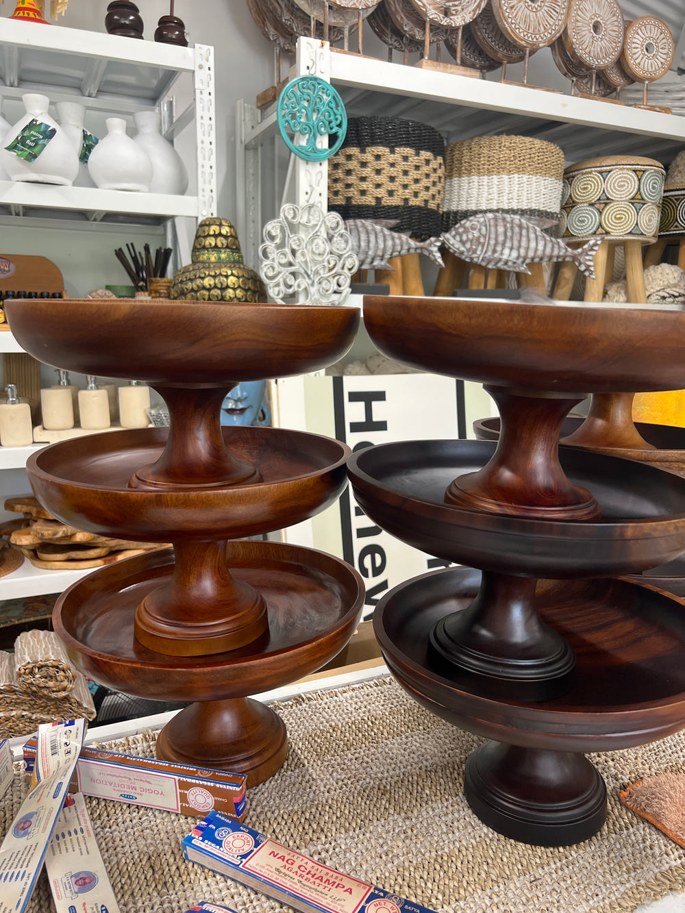 Wooden Platter Stand