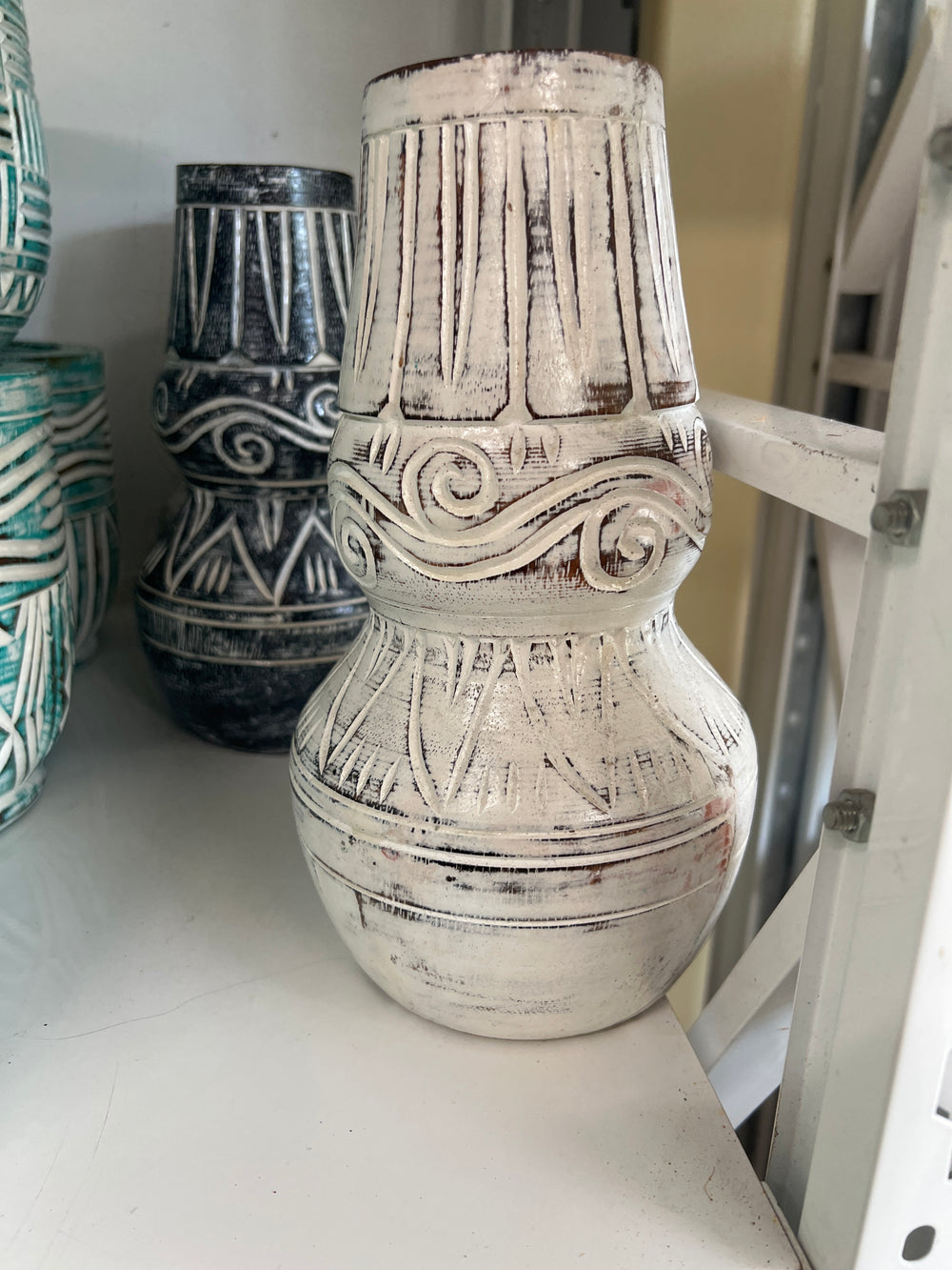 Wooden Lantern Vase