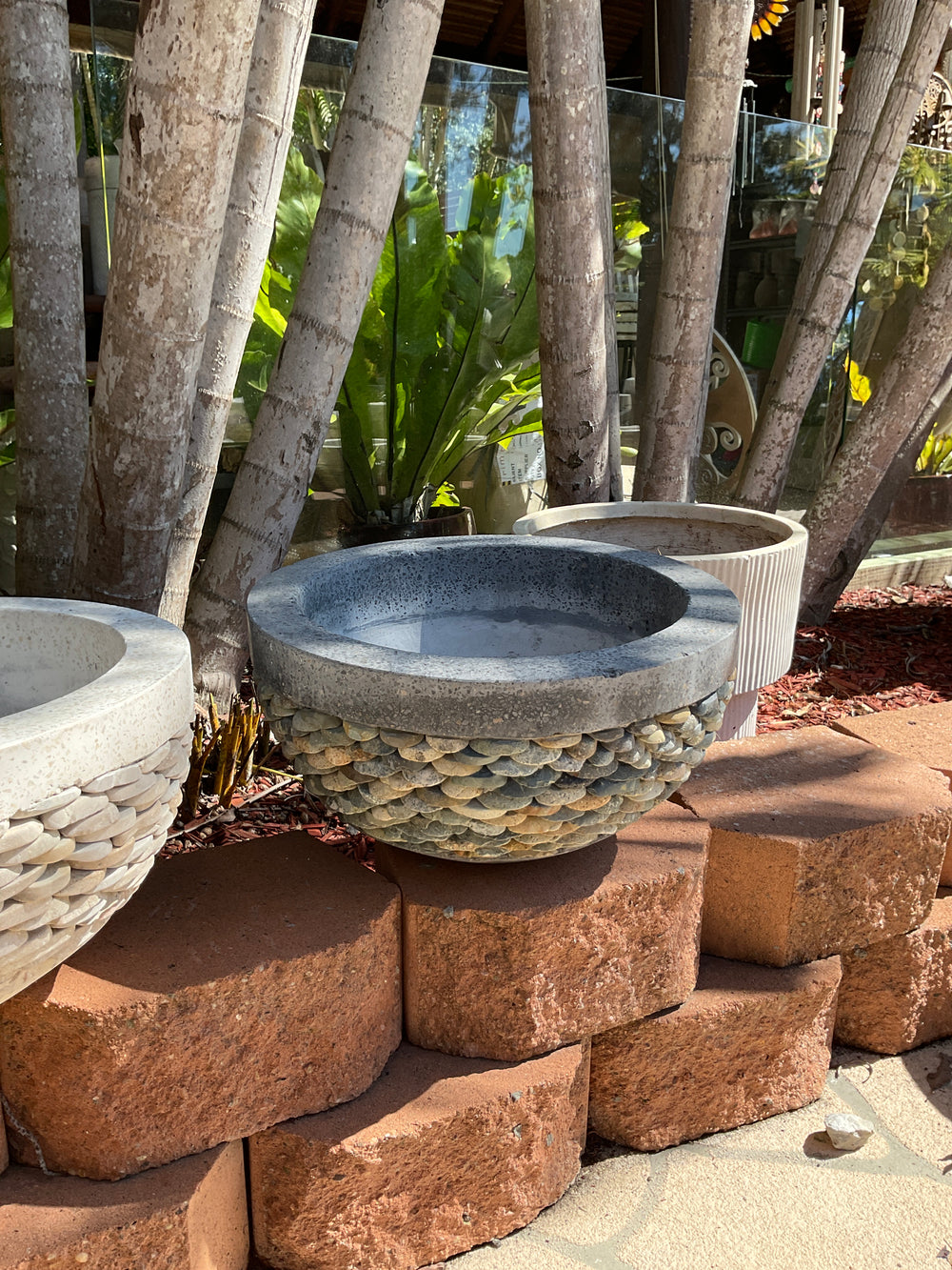 Terrazzo Stone Pot Grey