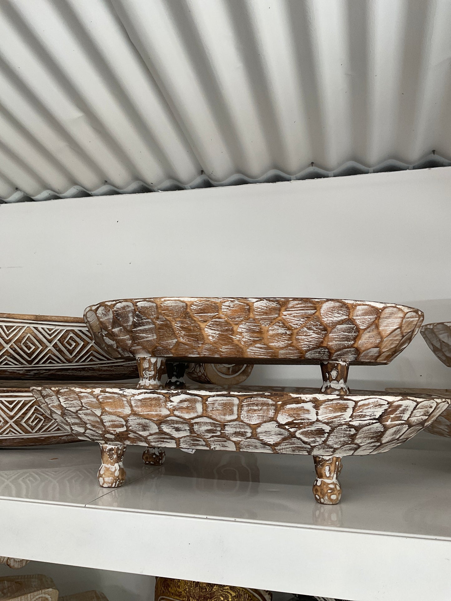 Honeycomb Wood Platter