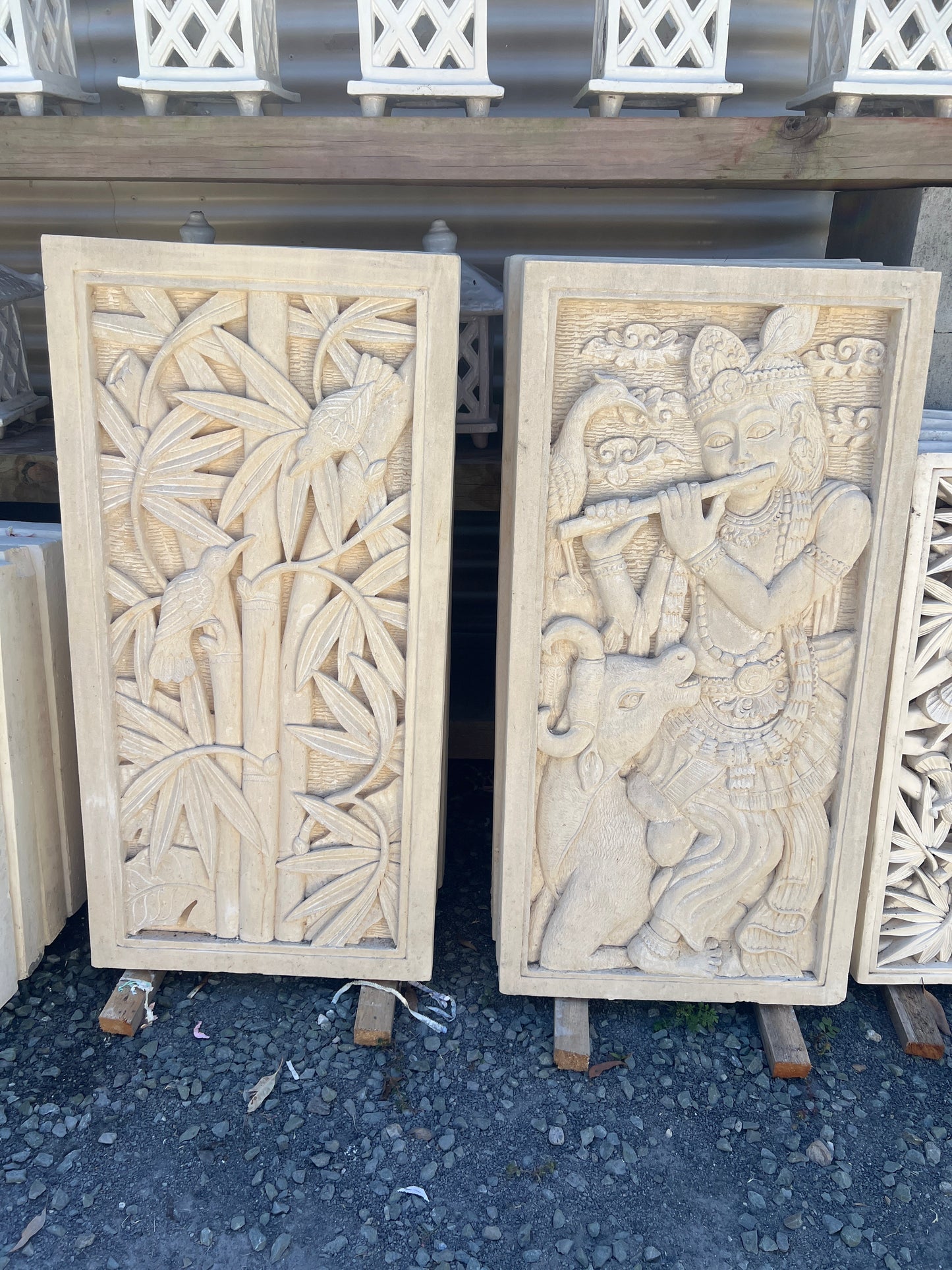 Limestone Balinese Panel