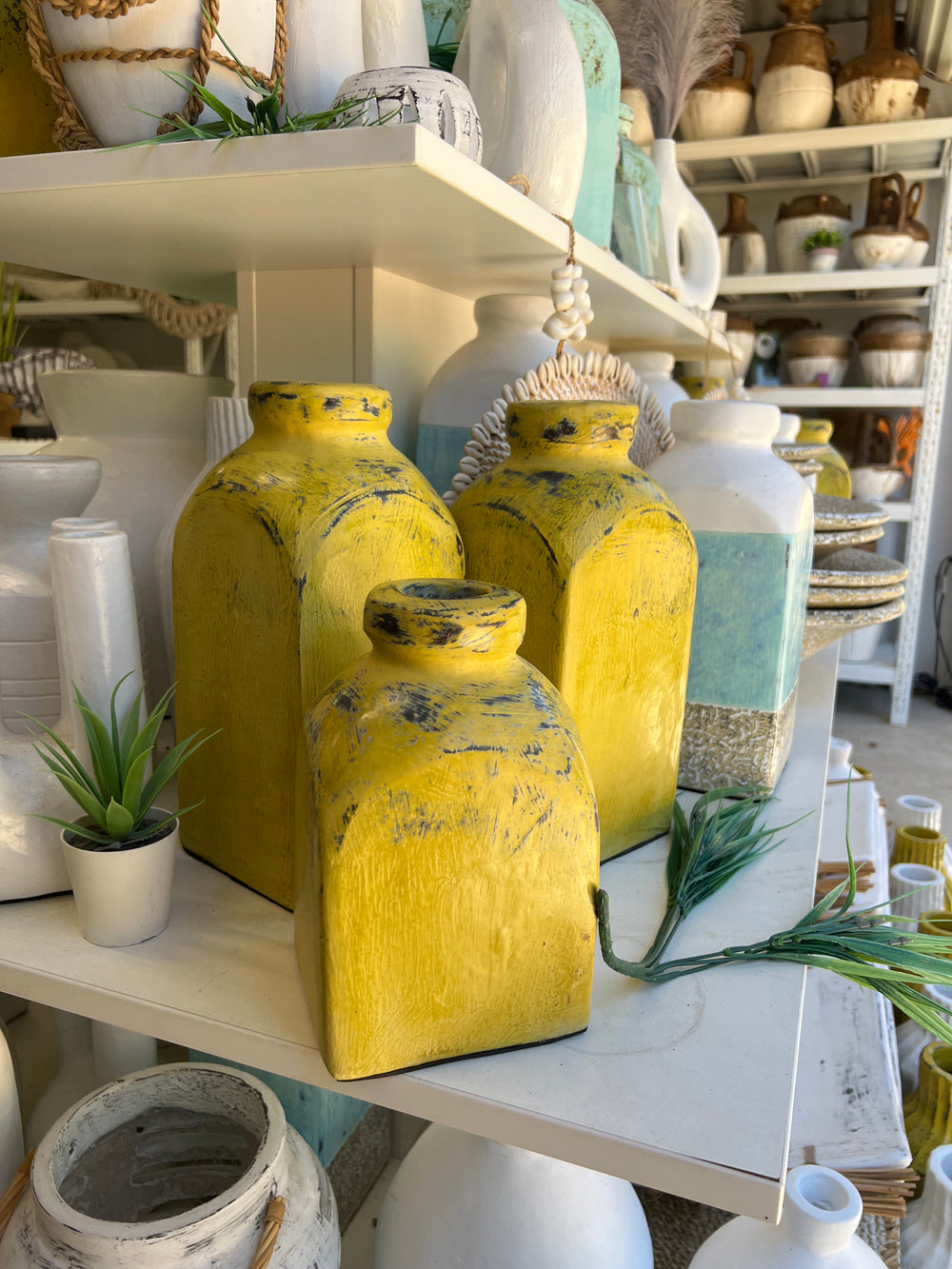 Mustard WASHED Containers