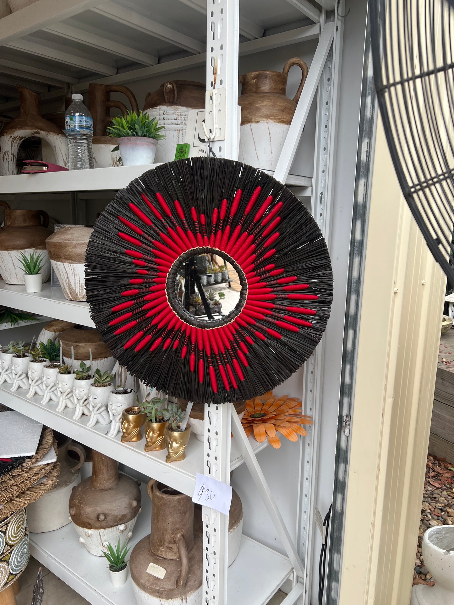 Circle Straw Mirror