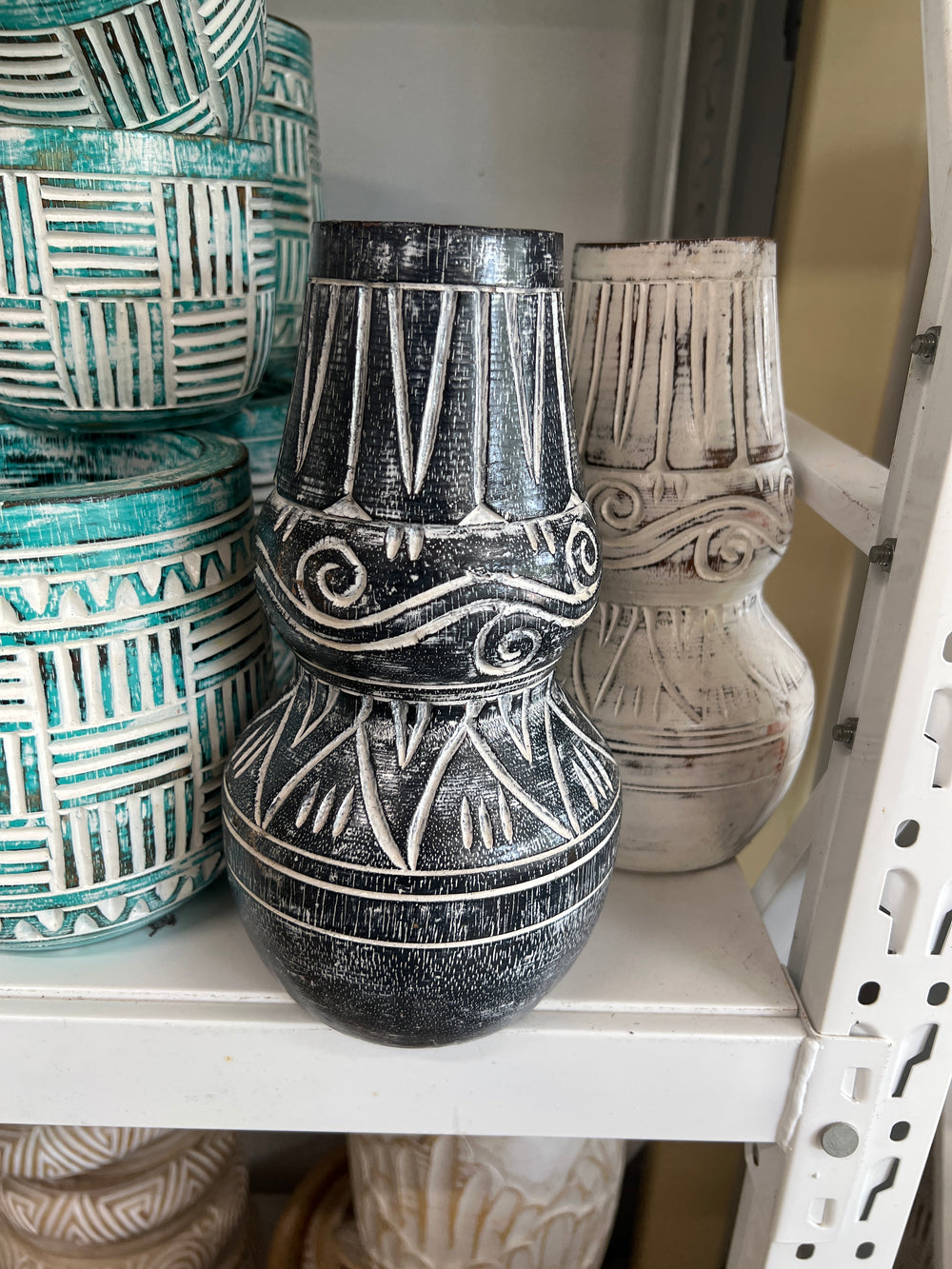 Wooden Lantern Vase