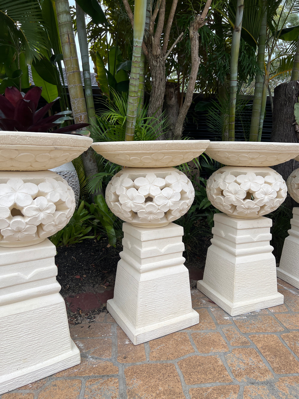 Frangipani Bird Bath Style 1