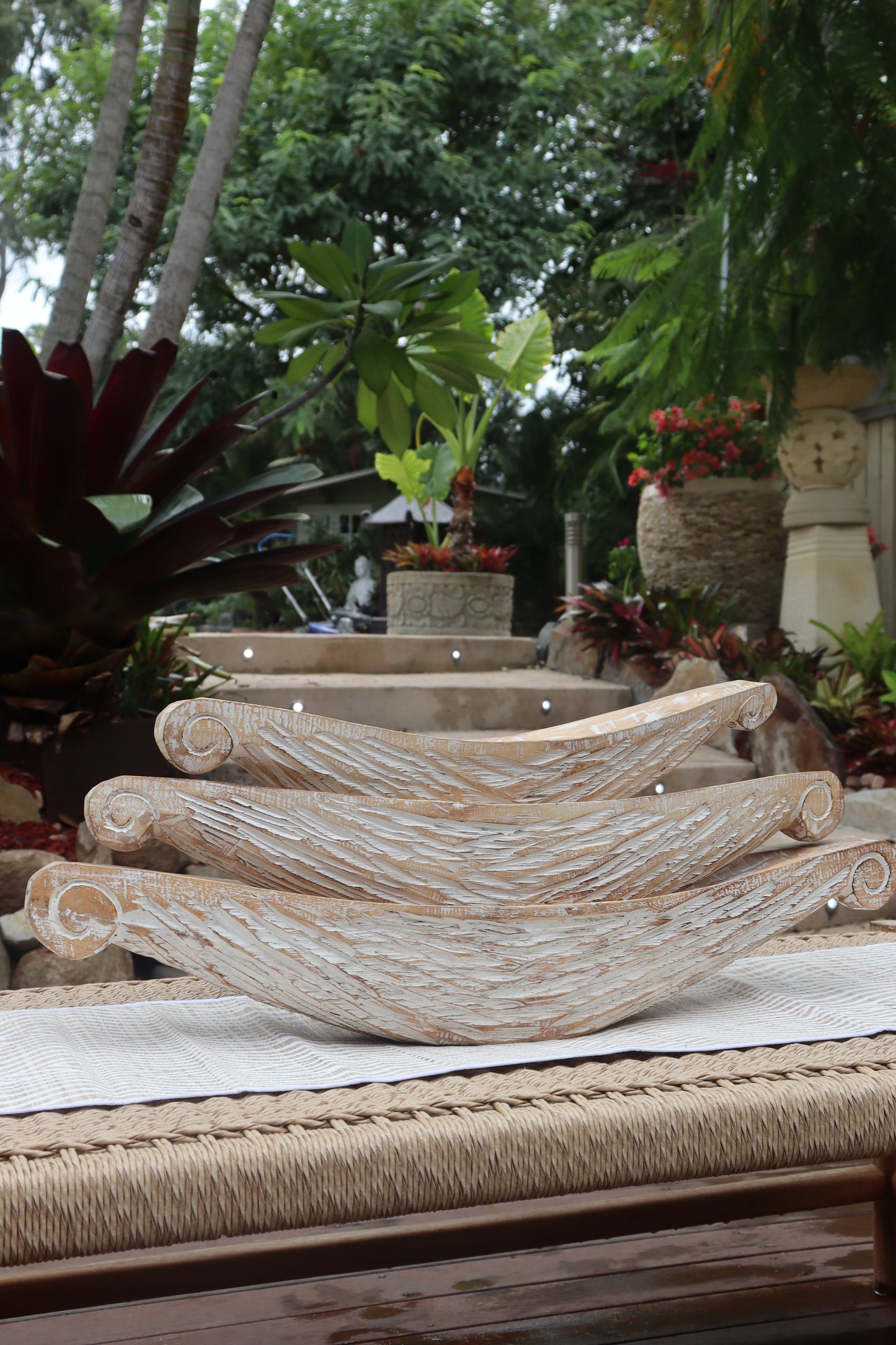 Prahu Wooden Centrepiece