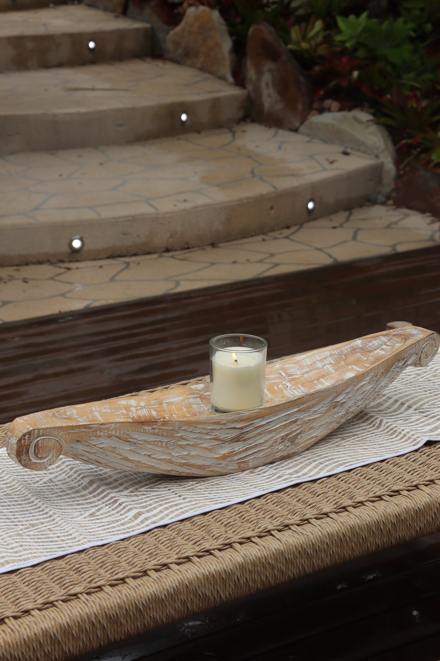Prahu Wooden Centrepiece