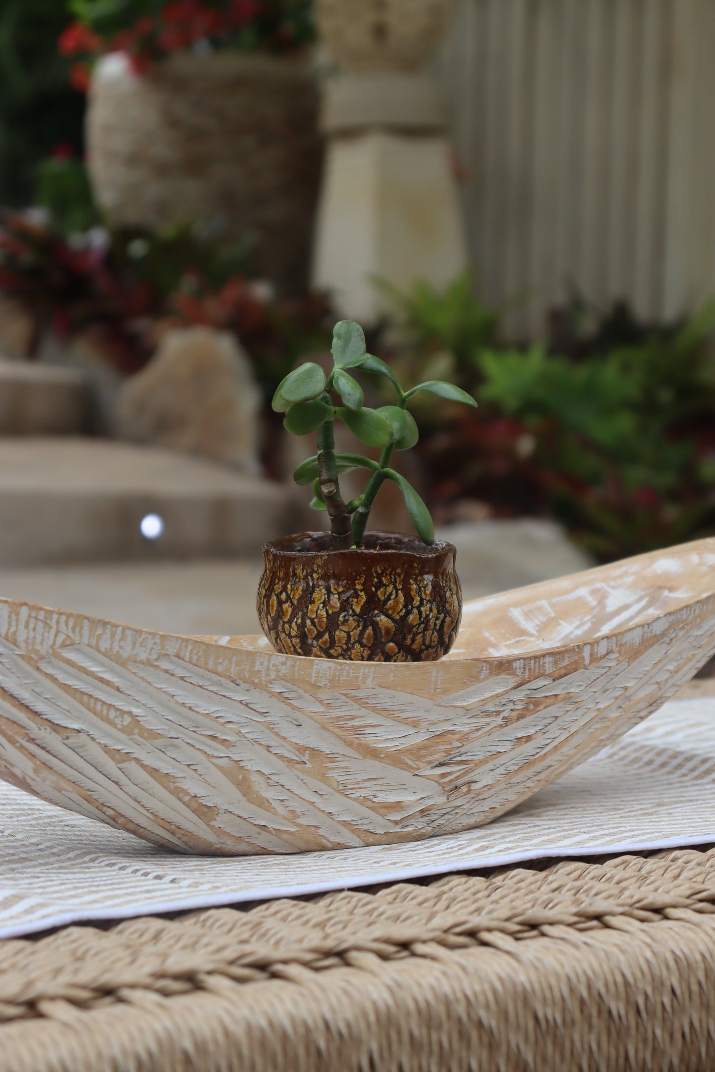 Prahu Wooden Centrepiece