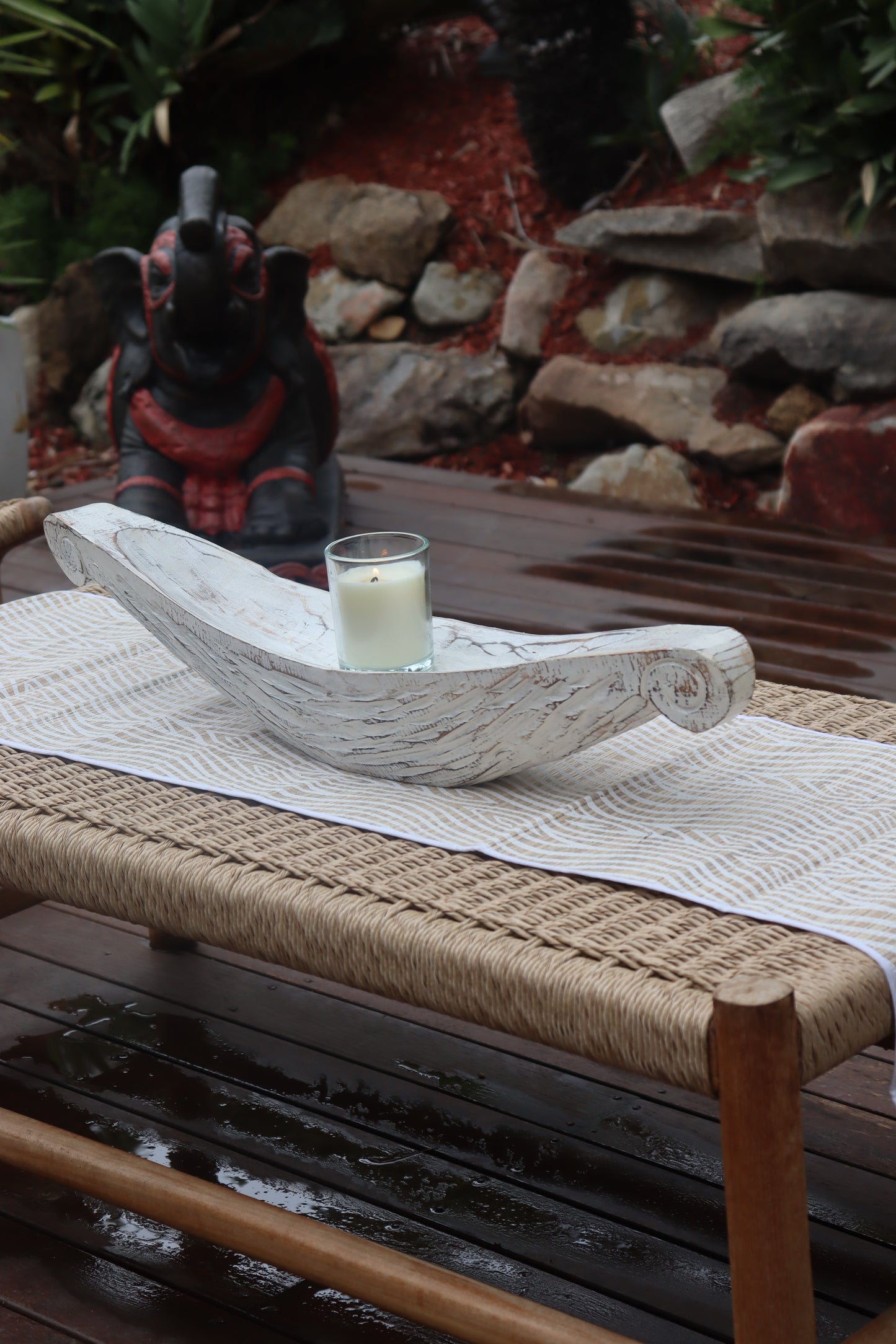 Prahu Wooden Centrepiece