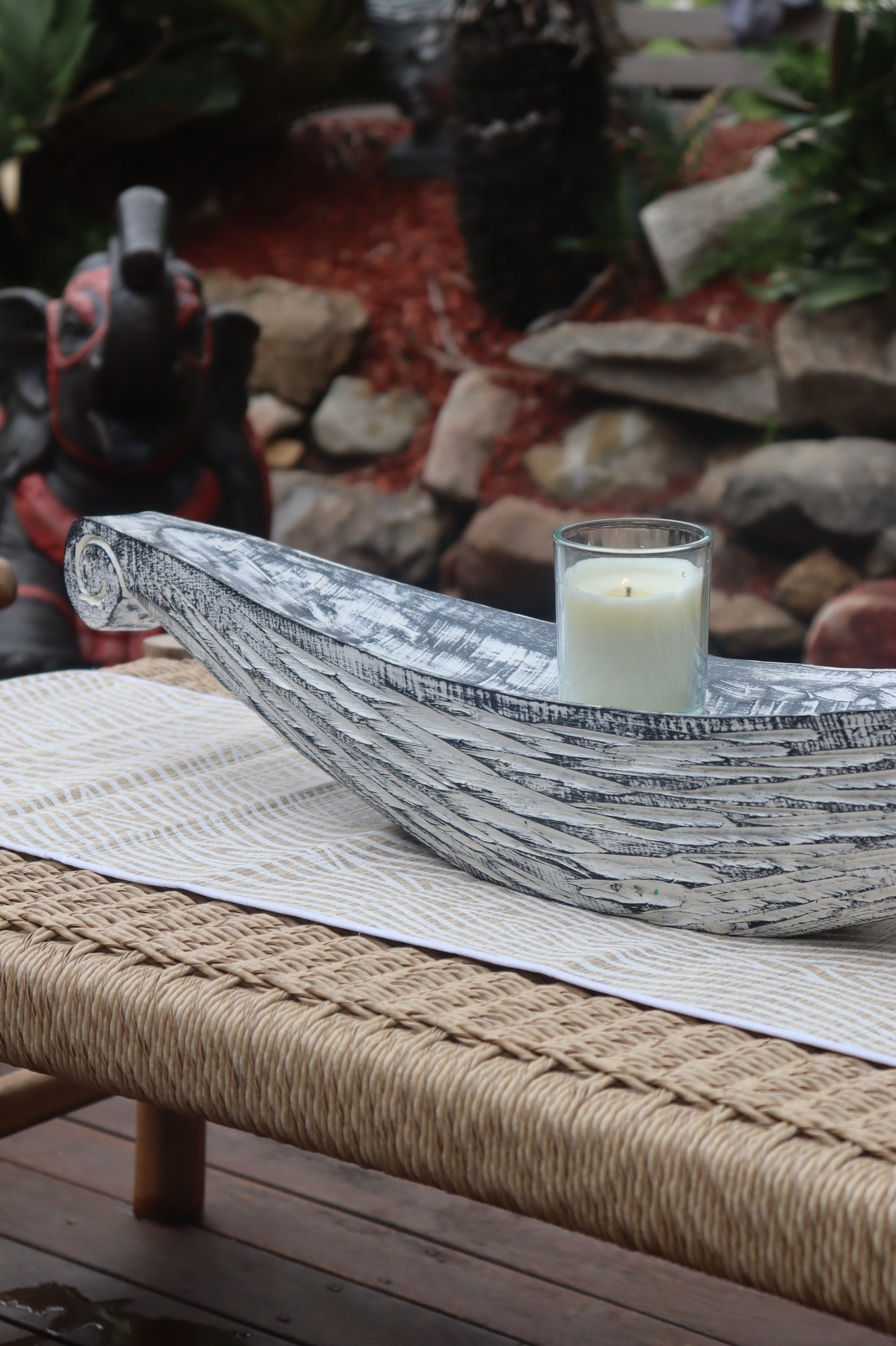 Prahu Wooden Centrepiece