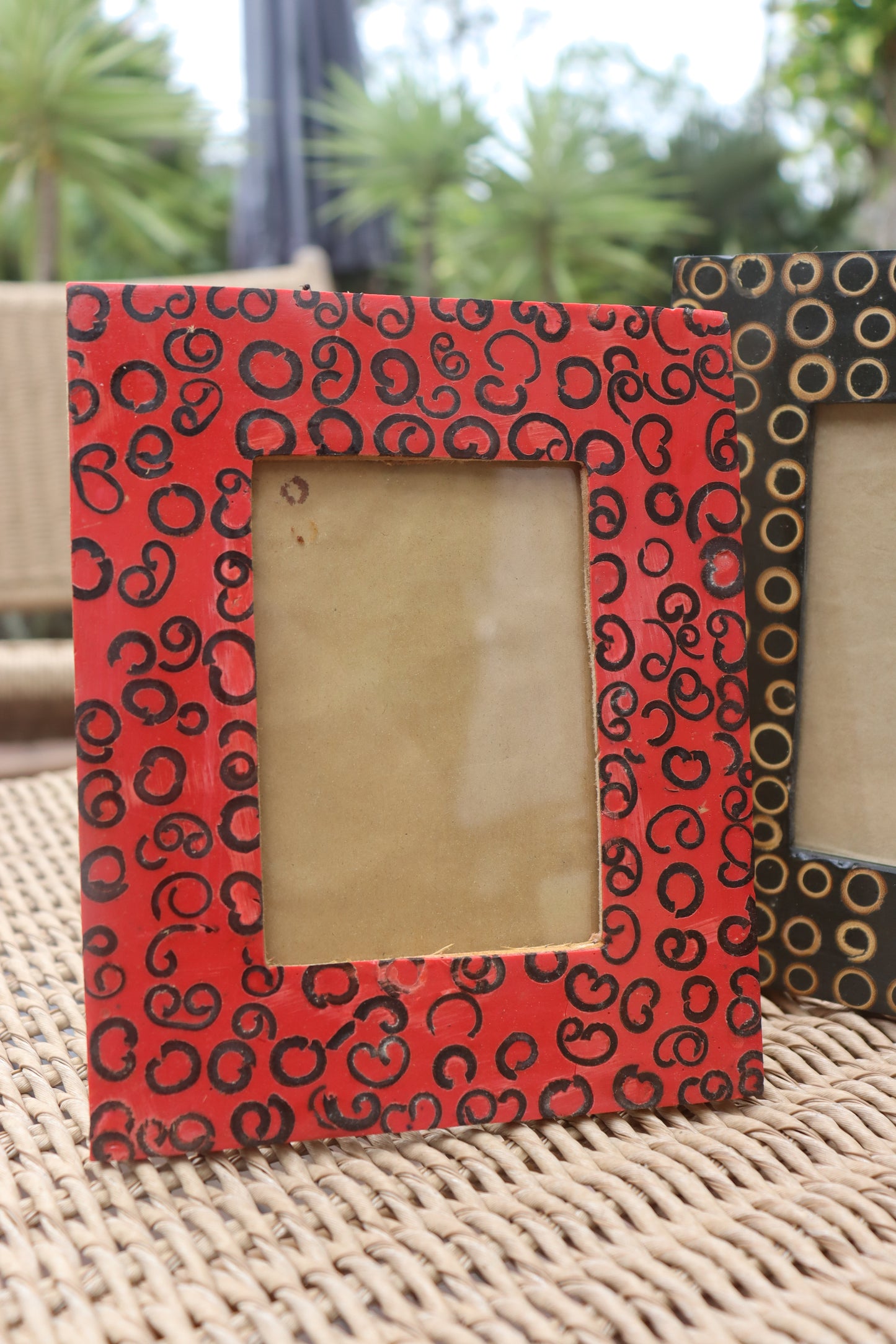 Burnt Circle Photo Frame