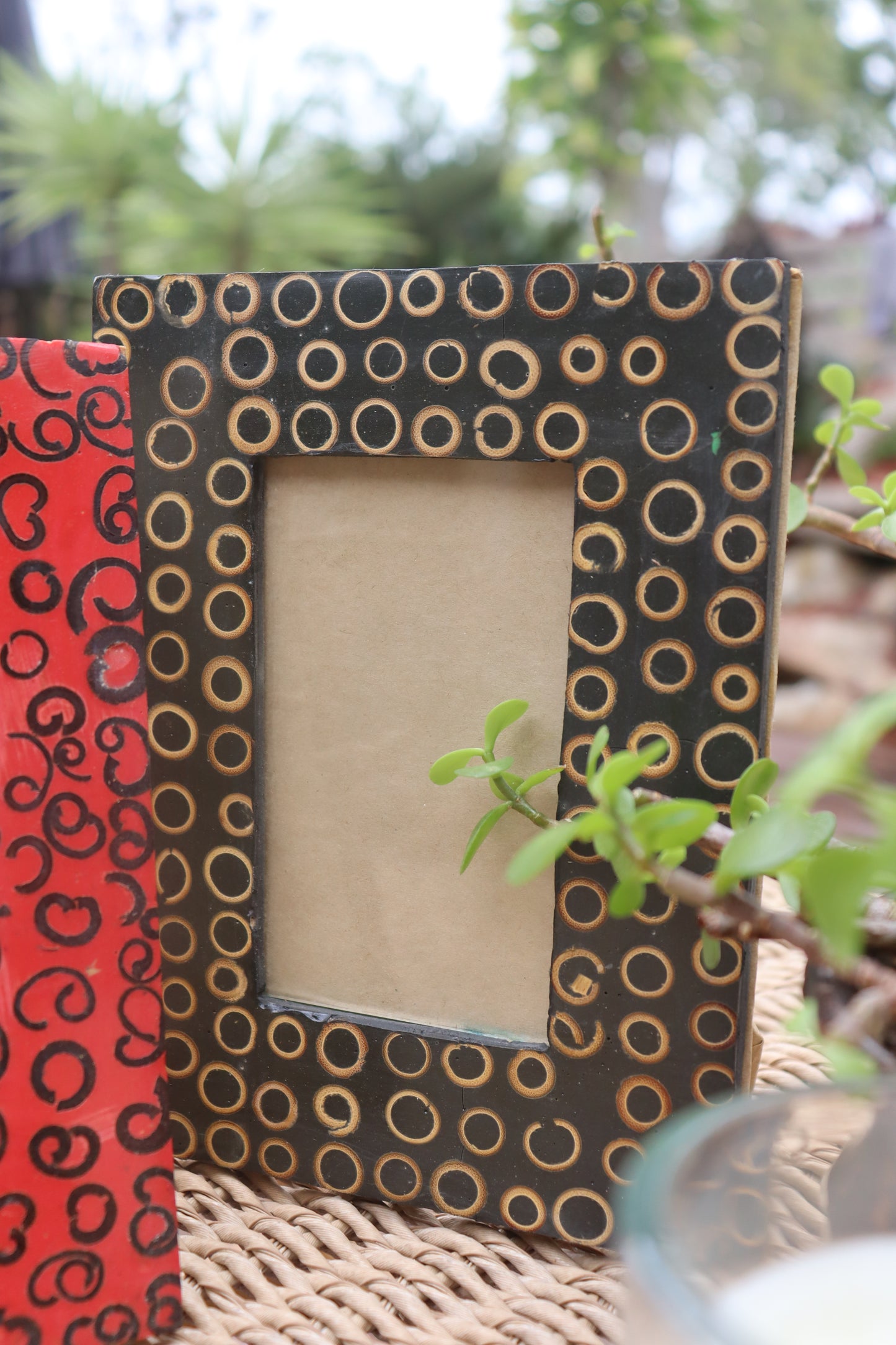 Burnt Circle Photo Frame
