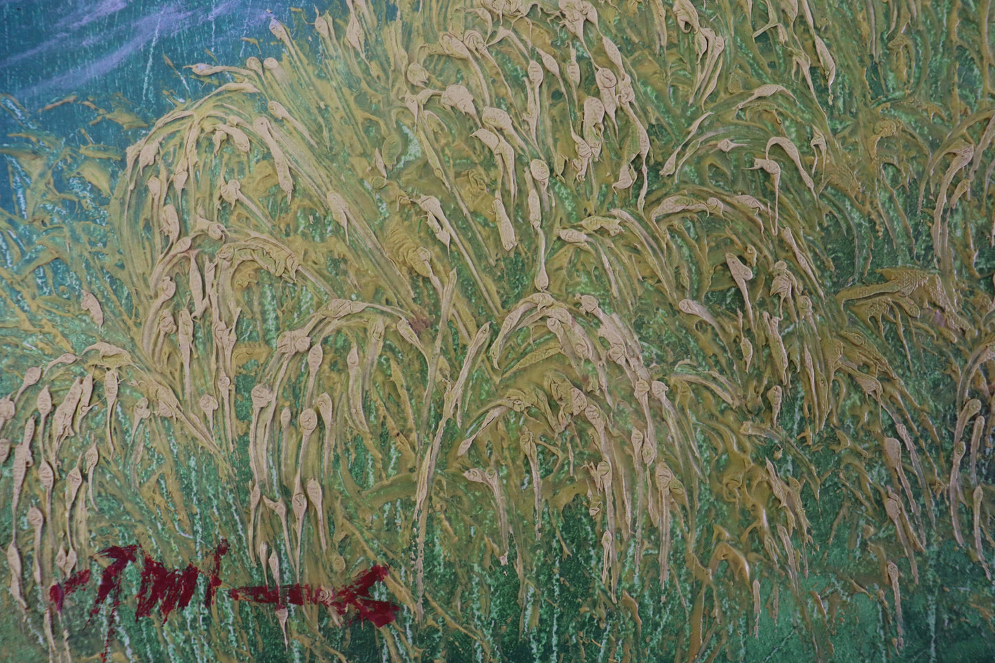 Balinese Workers in Rice Field