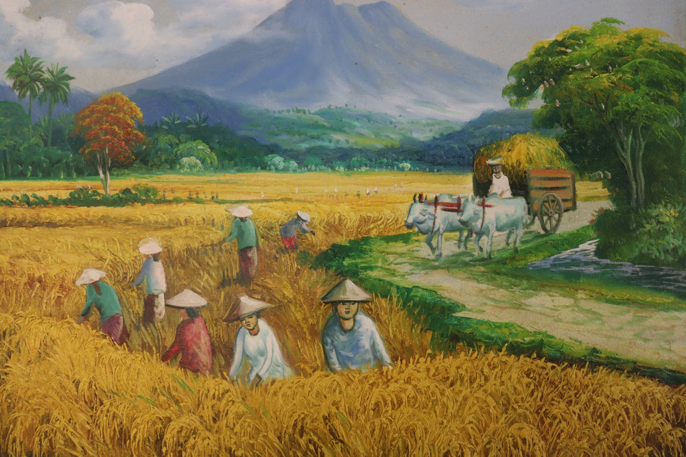 Workers in Rice Field