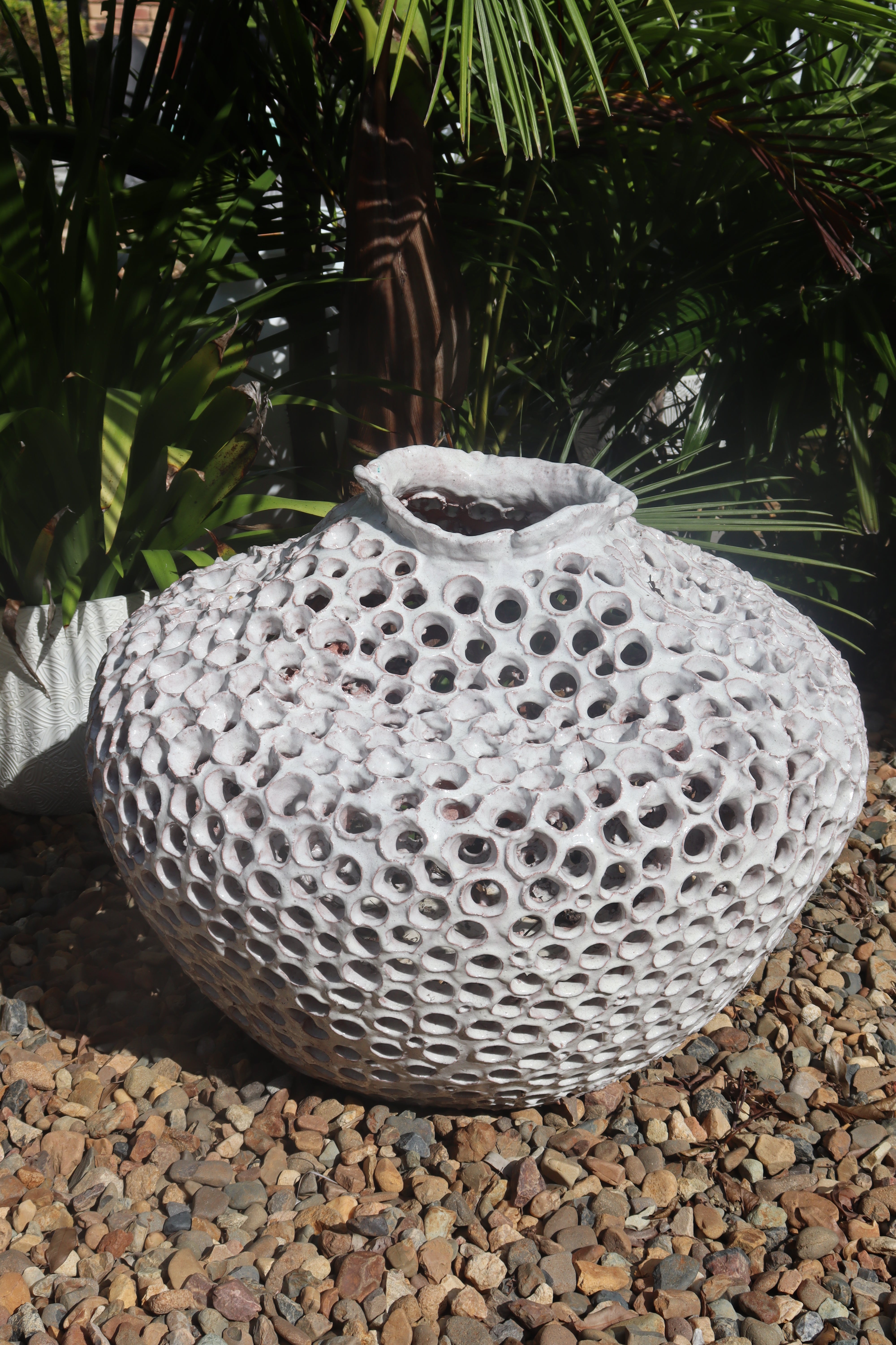 Coral Sphere Pot – Palms of Bali
