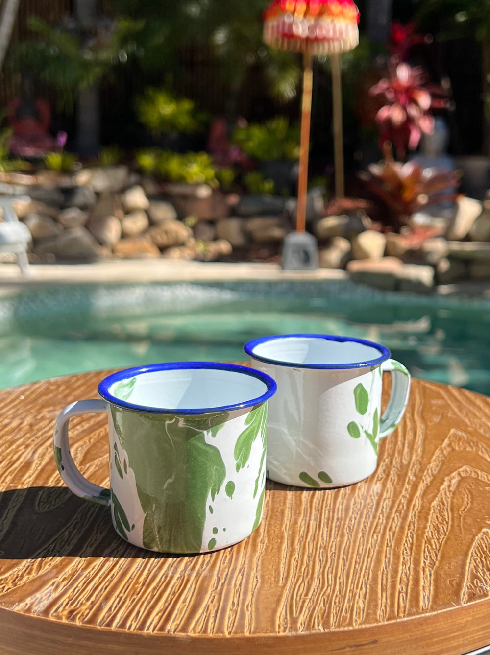 Big Billy Tiny Teacup - Spotted Green