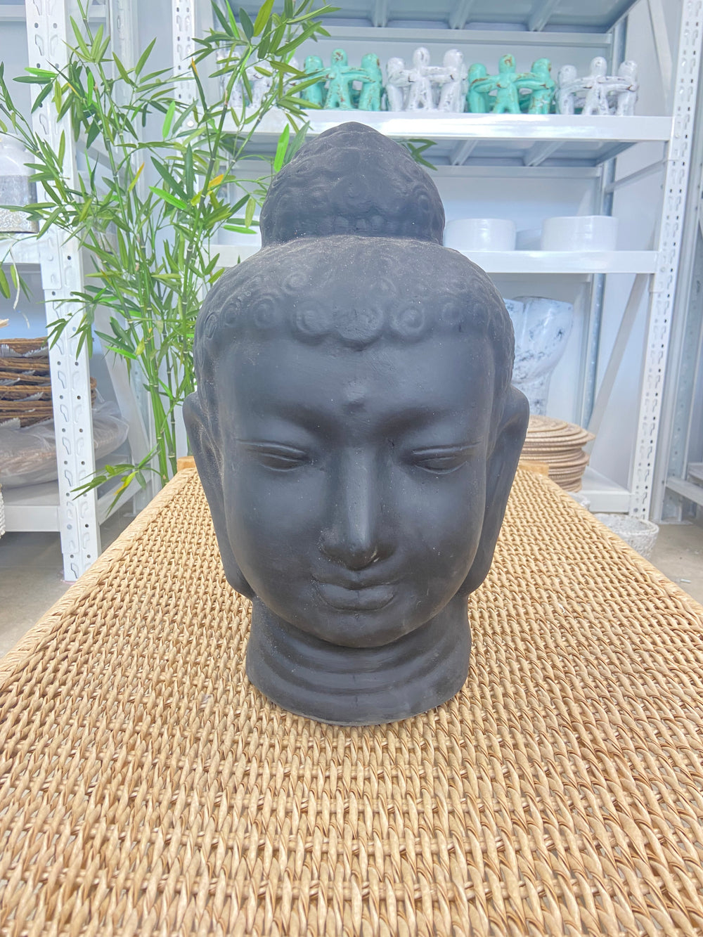 Buddha Head Medium - Charcoal