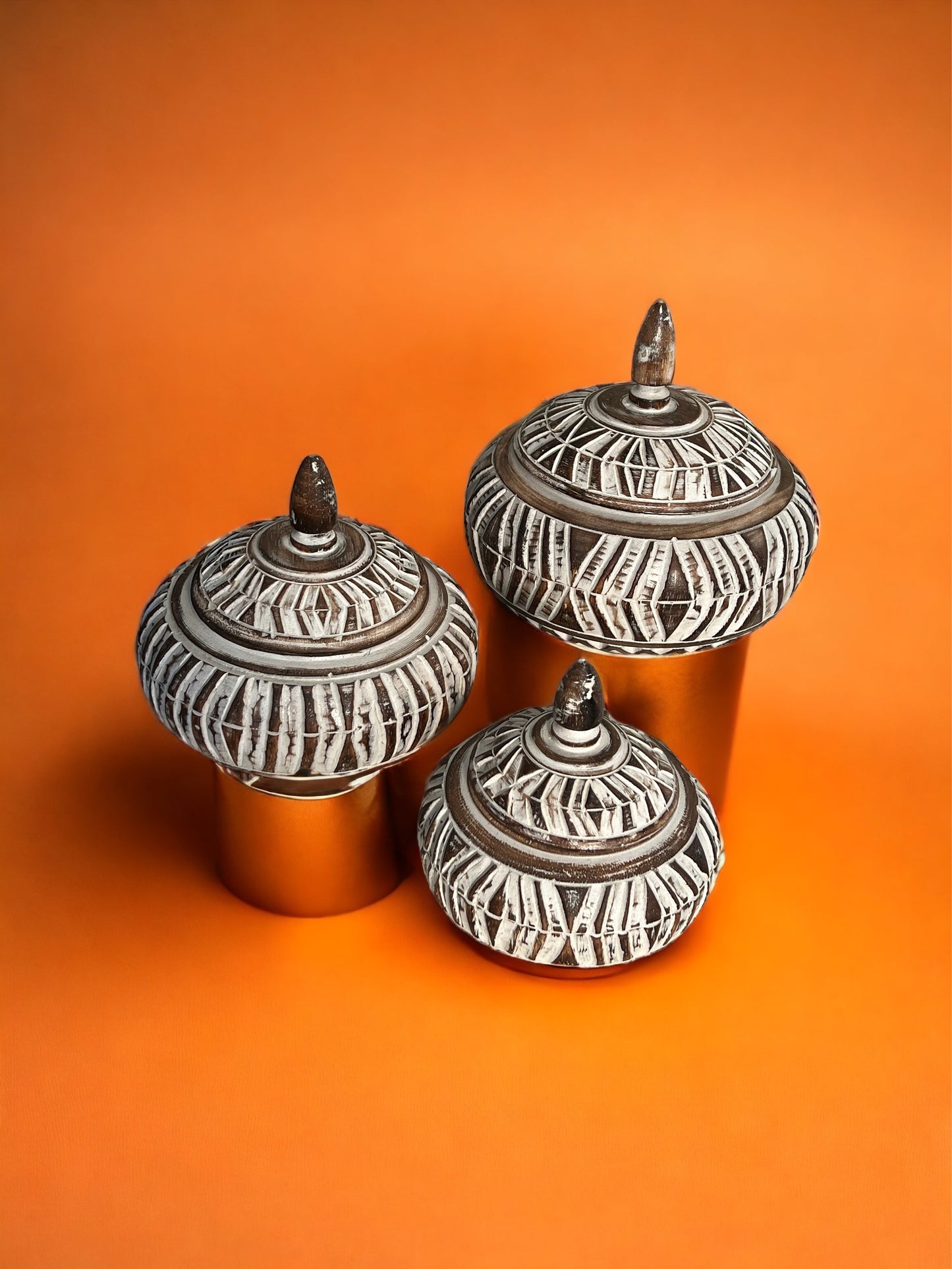 Lantern Trinket Box - Brown