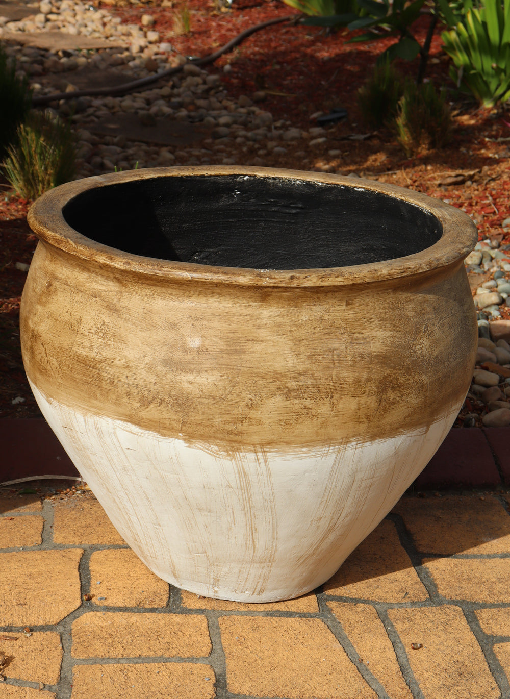 Rustic Wide Brimmed Pot