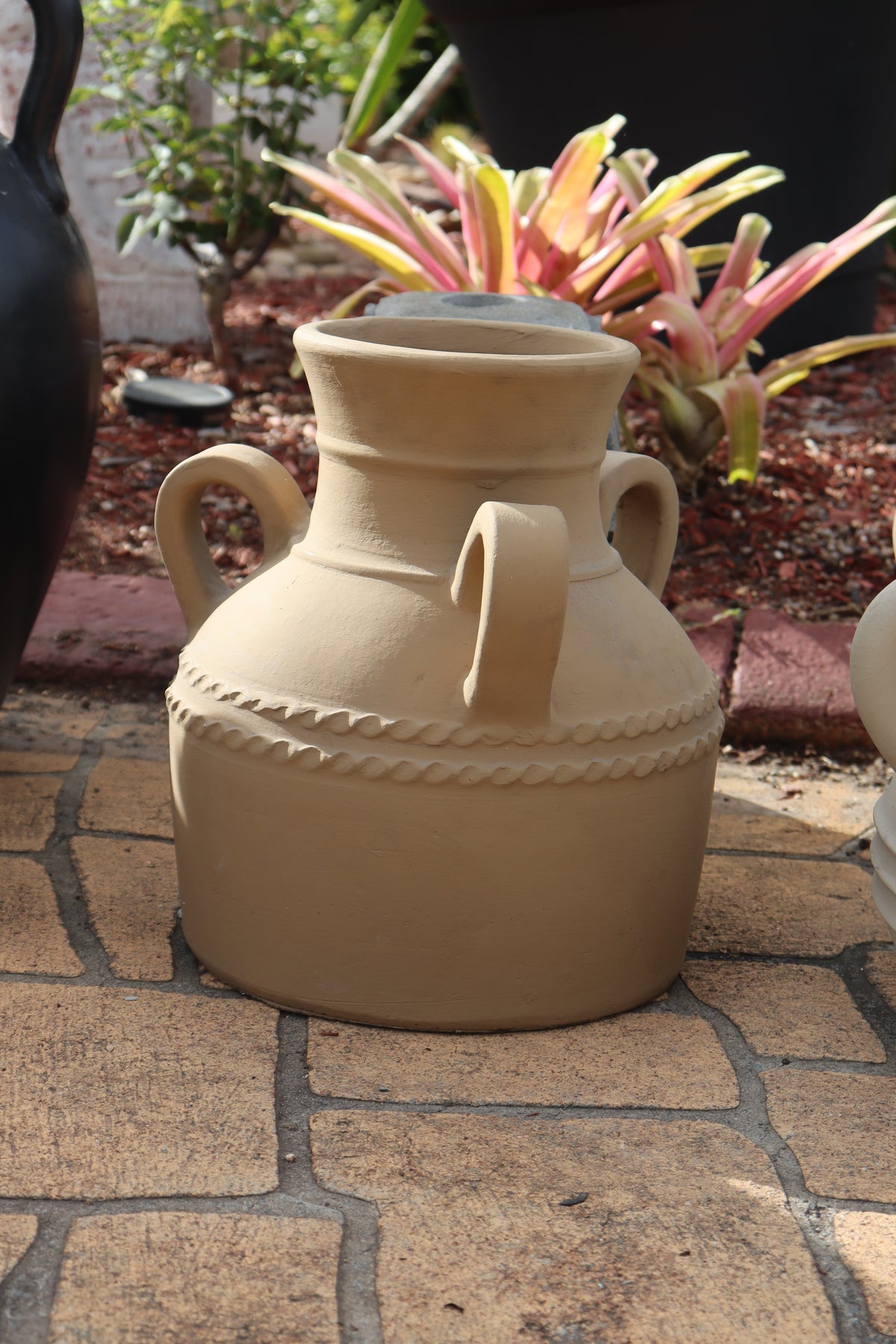 Three Handled Pot Rustic Tri Handle Pot - Medium – Palms of Bali