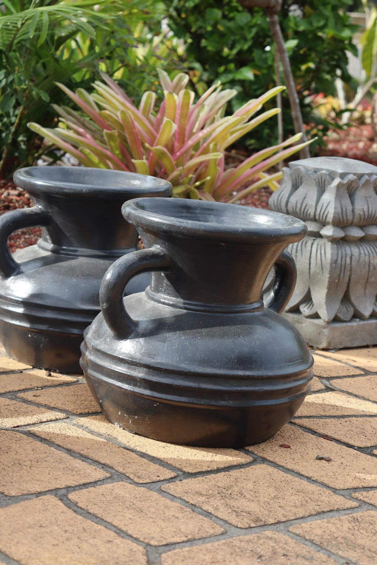 Rustic Double Handled Pottery Jug