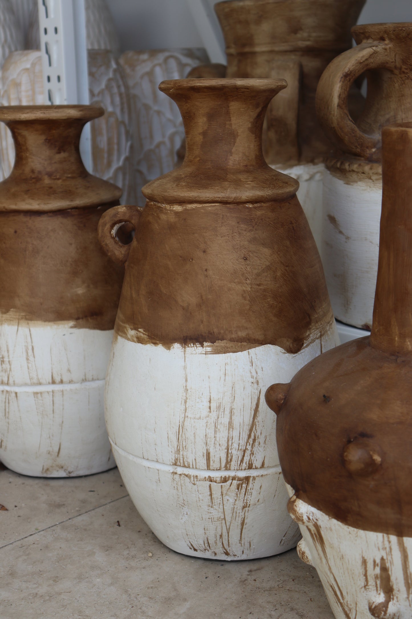 Rustic Tiny Handle Vase