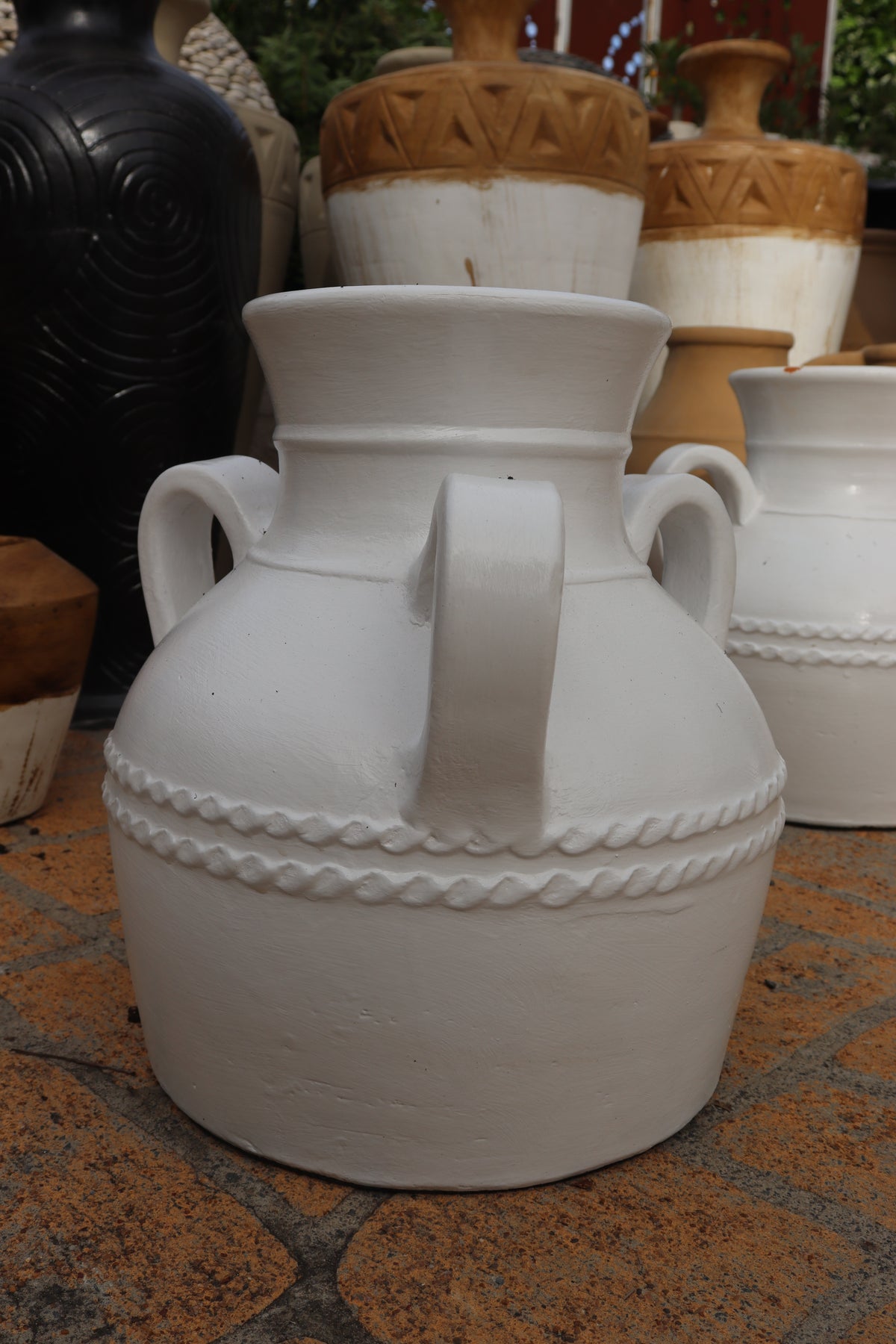 Three Handled Pot Rustic Tri Handle Pot - Medium – Palms of Bali