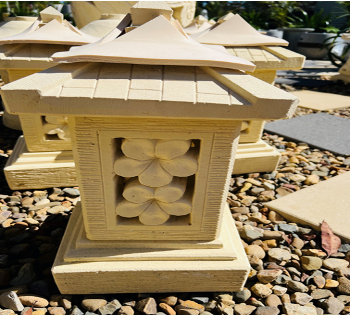 Limestone Medium Lantern - Style 2