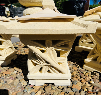 Limestone Medium Lantern - Style 3