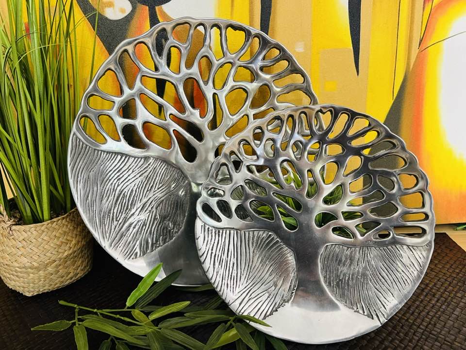 Tree of Life Silverware Plate Large