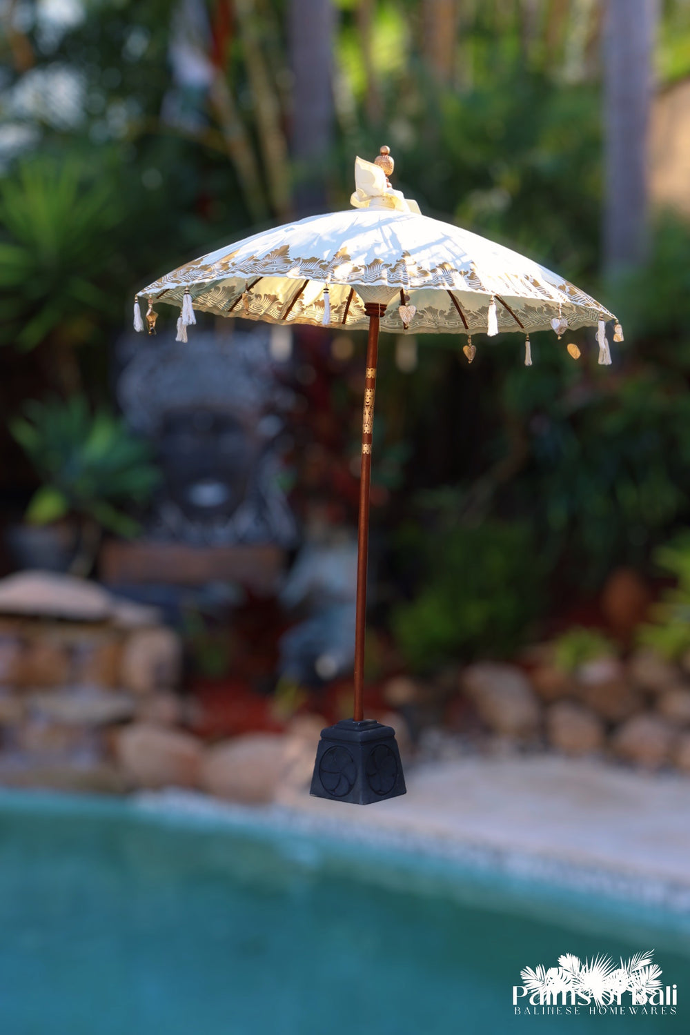 Balinese Ceremony Umbrella 3m - NATURAL